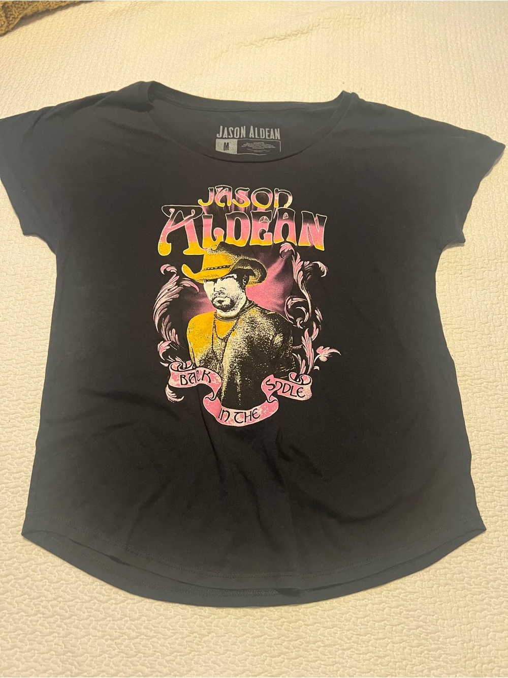 Women’s Black Jason Aldean concert Graphic Tee